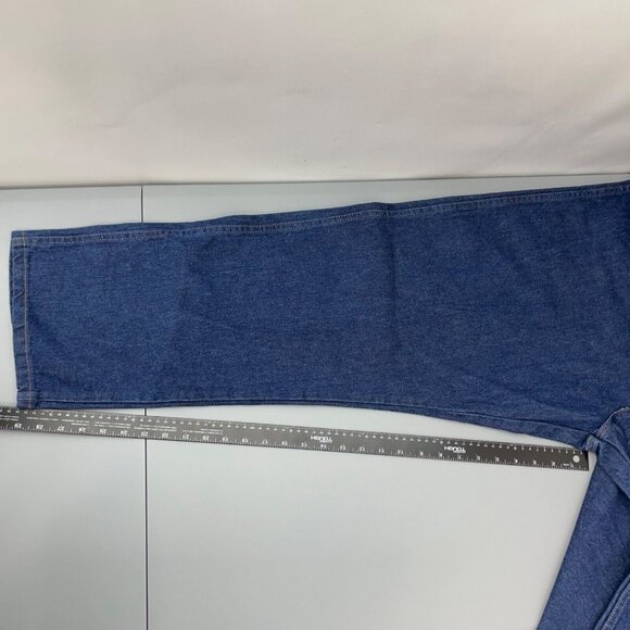 Wrangler Rugged Wear Classic Fit Bootcut Denim Dark Blue Mens 46x30 New - Picture 12 of 12